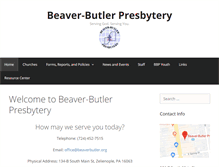 Tablet Screenshot of beaverbutler.org